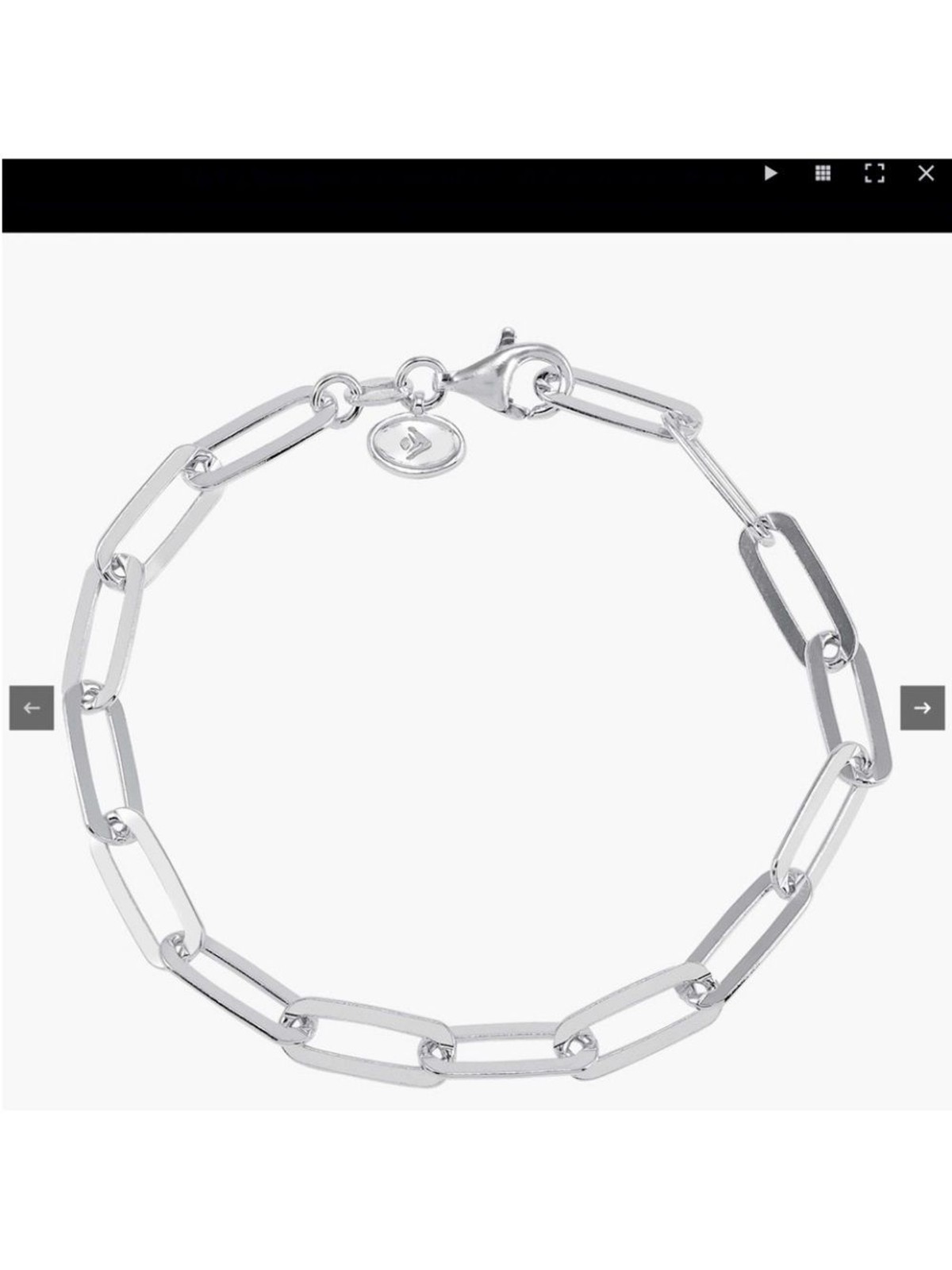 Silpada Sterling silver Silver Paperclip Link Bracelet.