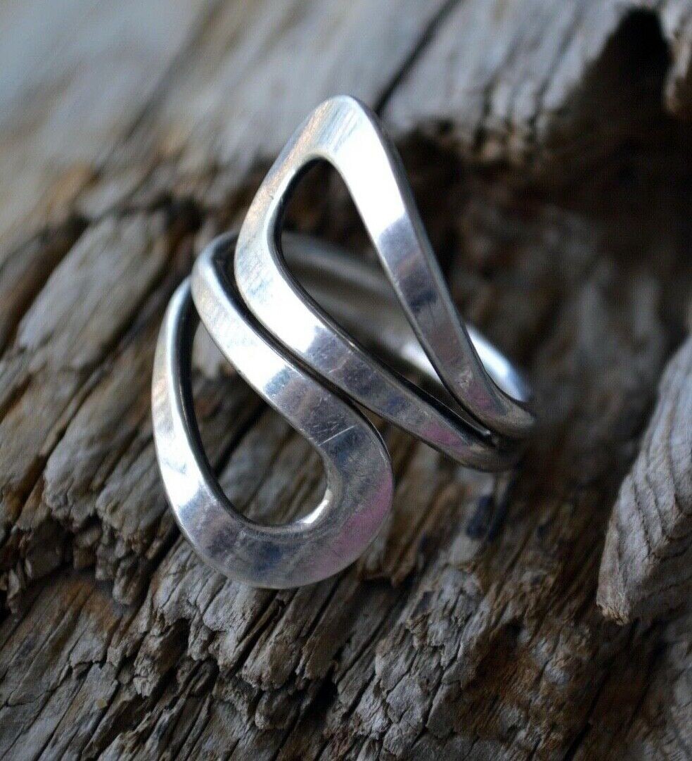 Adjustable Wide Statement Wrapring Women’s Foot Jewelry Toe Ring 925 Silver