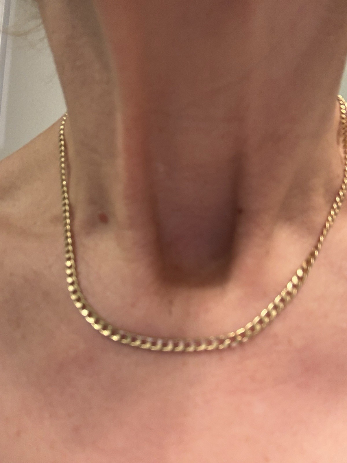 16” Curb Chain in Solid 18k Gold