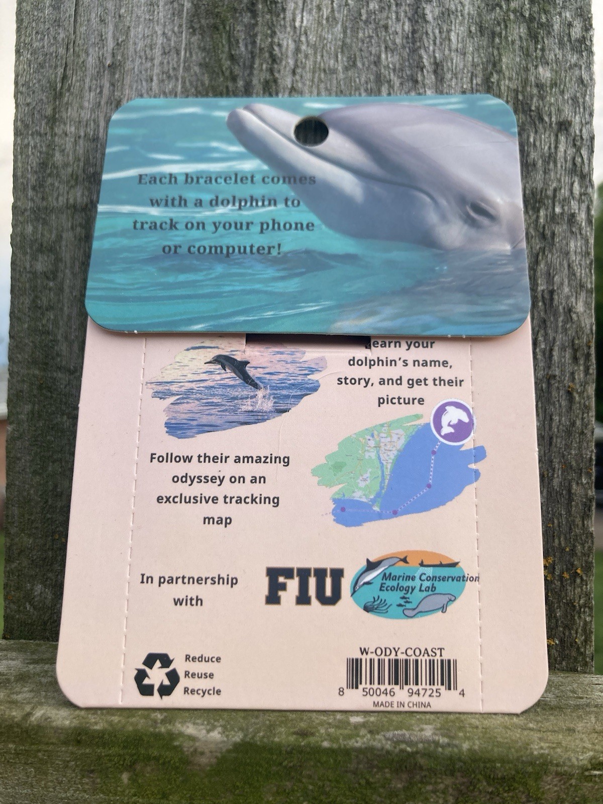 Fahlo Dolphin Tracking bracelet, Coastal blue Endangered Species Jewelry NWT