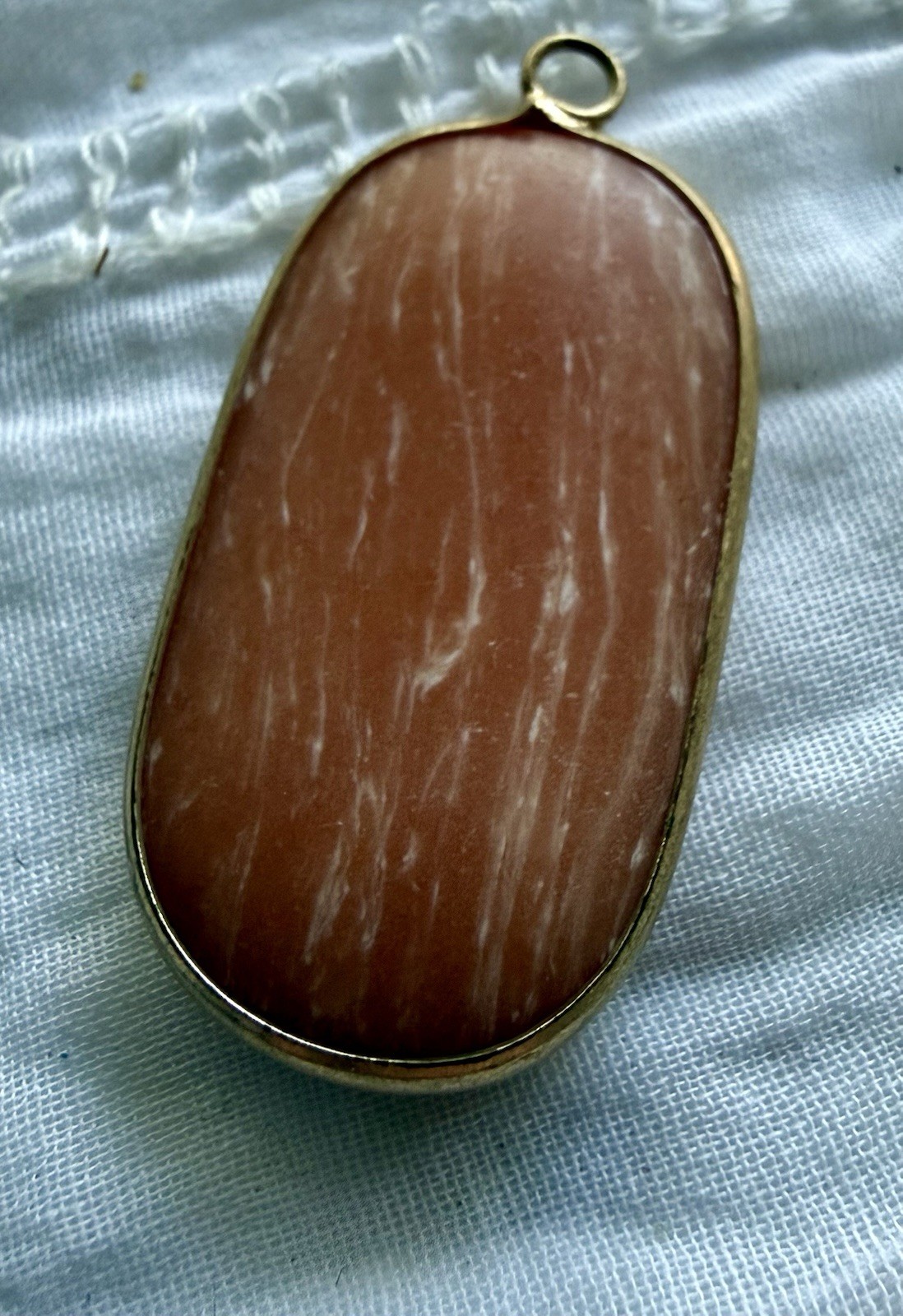 4 Natural Stone Pendants Wood Turquoise Inlay Spiny Oyster Chrysoprase Jasper