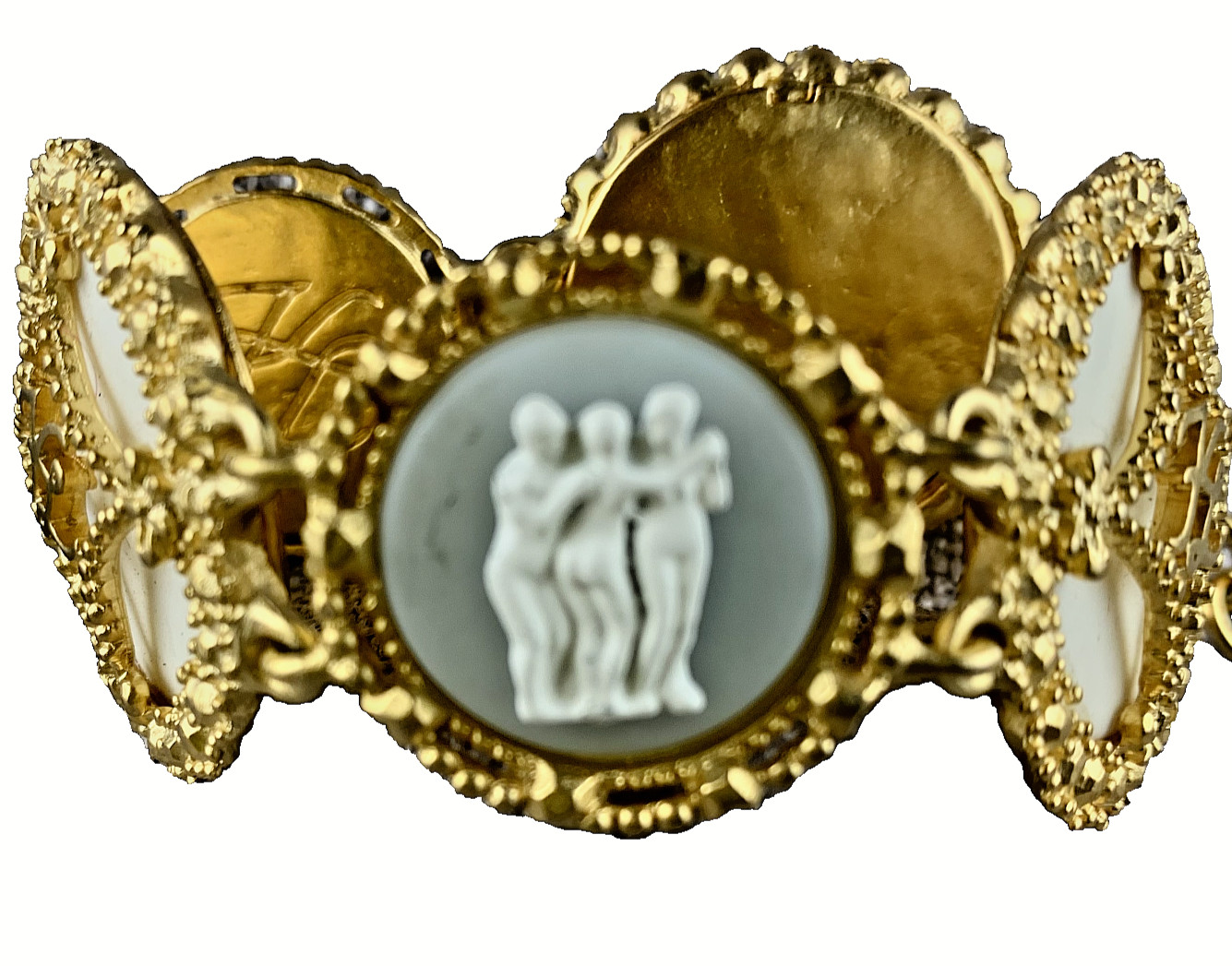 Vintage KARL LAGERFELD Bracelet Pastel Cameo never worn