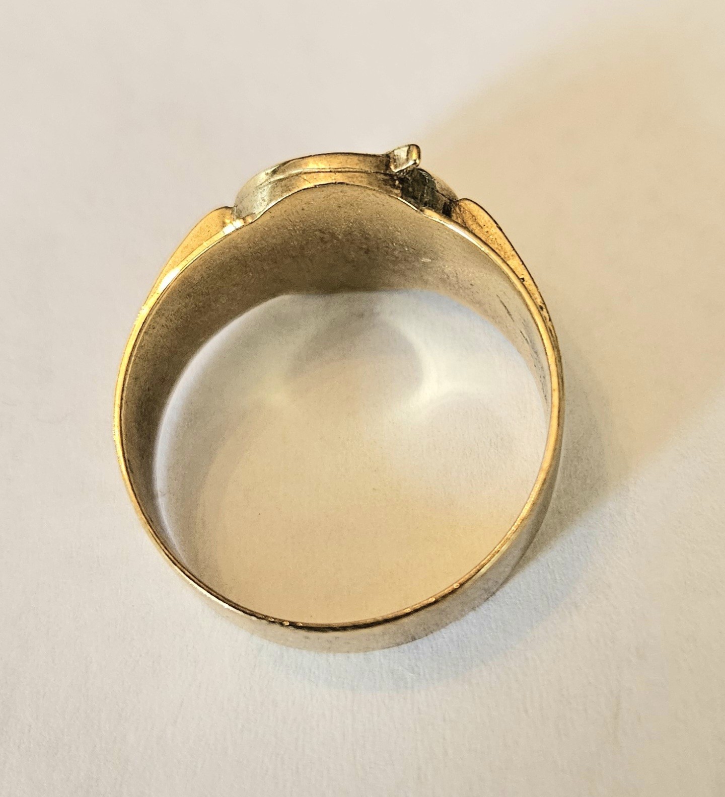 DC Comics The Flash Lighting Bolt Logo Ring Gold Metal Size 9 Cosplay
