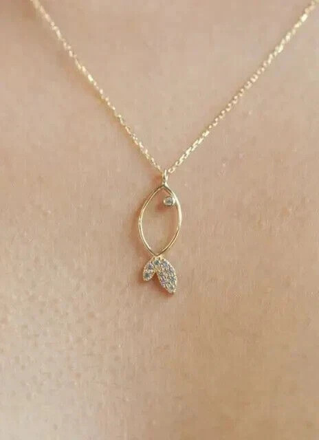 1.0 Ct Round Cut Simulated Diamond Women’s Beauty Pendant 14k Yellow Gold Plated