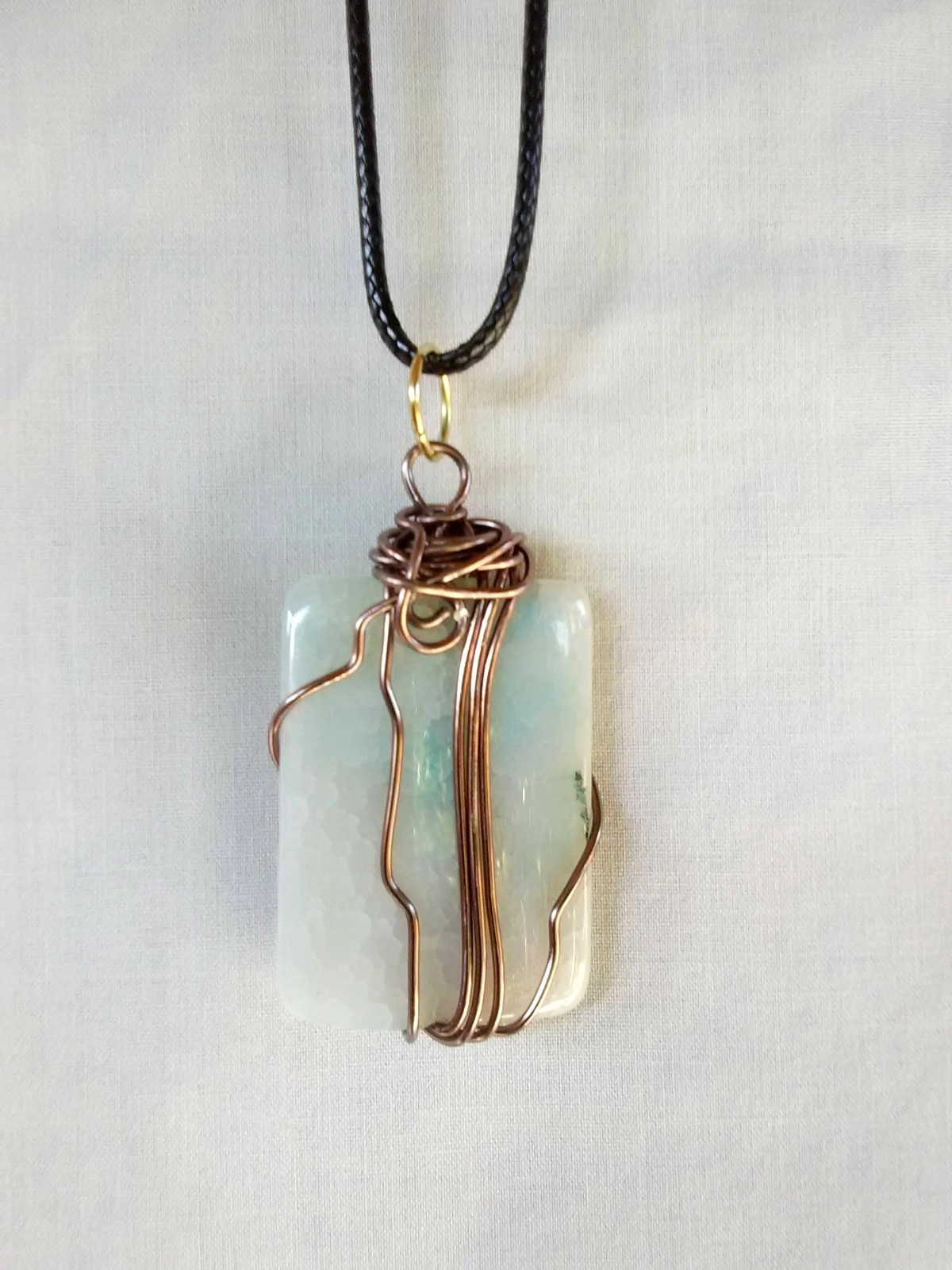 Boho Semi-precious Stone Pendant Necklace 20″ Women’s Jewelry US Seller Gift