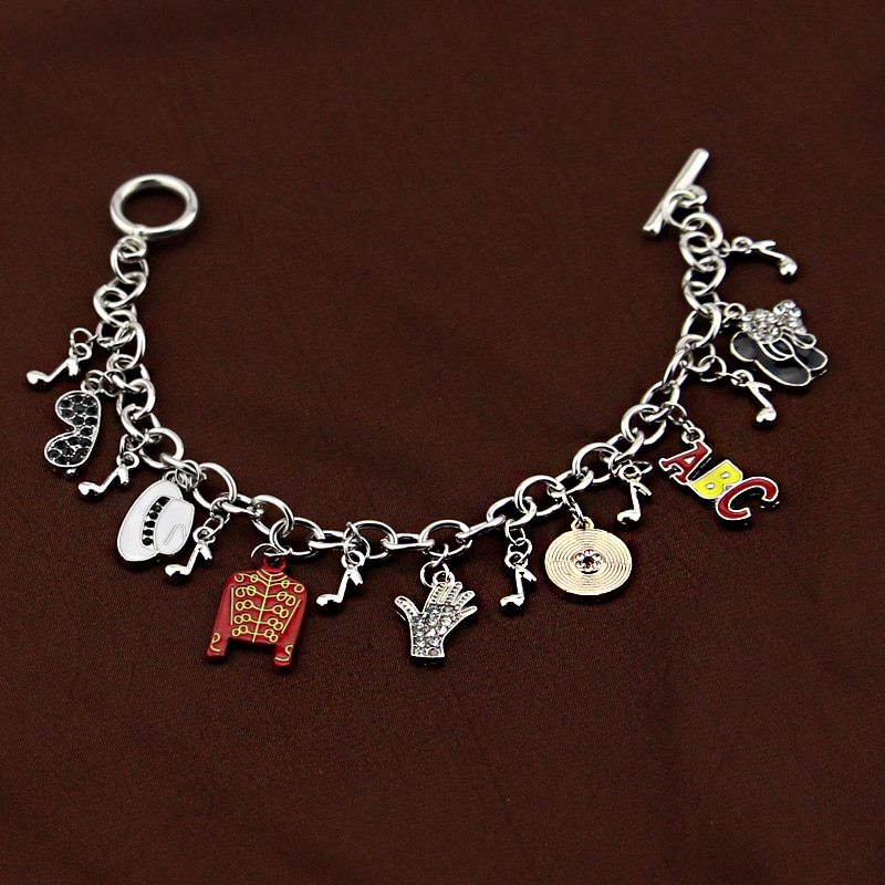 Infinity Bracelet Michael Jackson Music Charm Bracelet SINGER