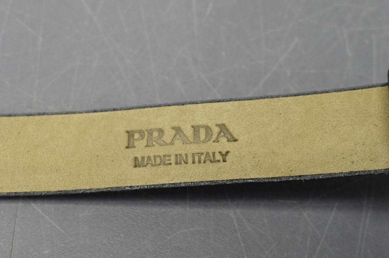 Prada x American Express Amex Centurion Black leather Wearable Bracelet w/ Box