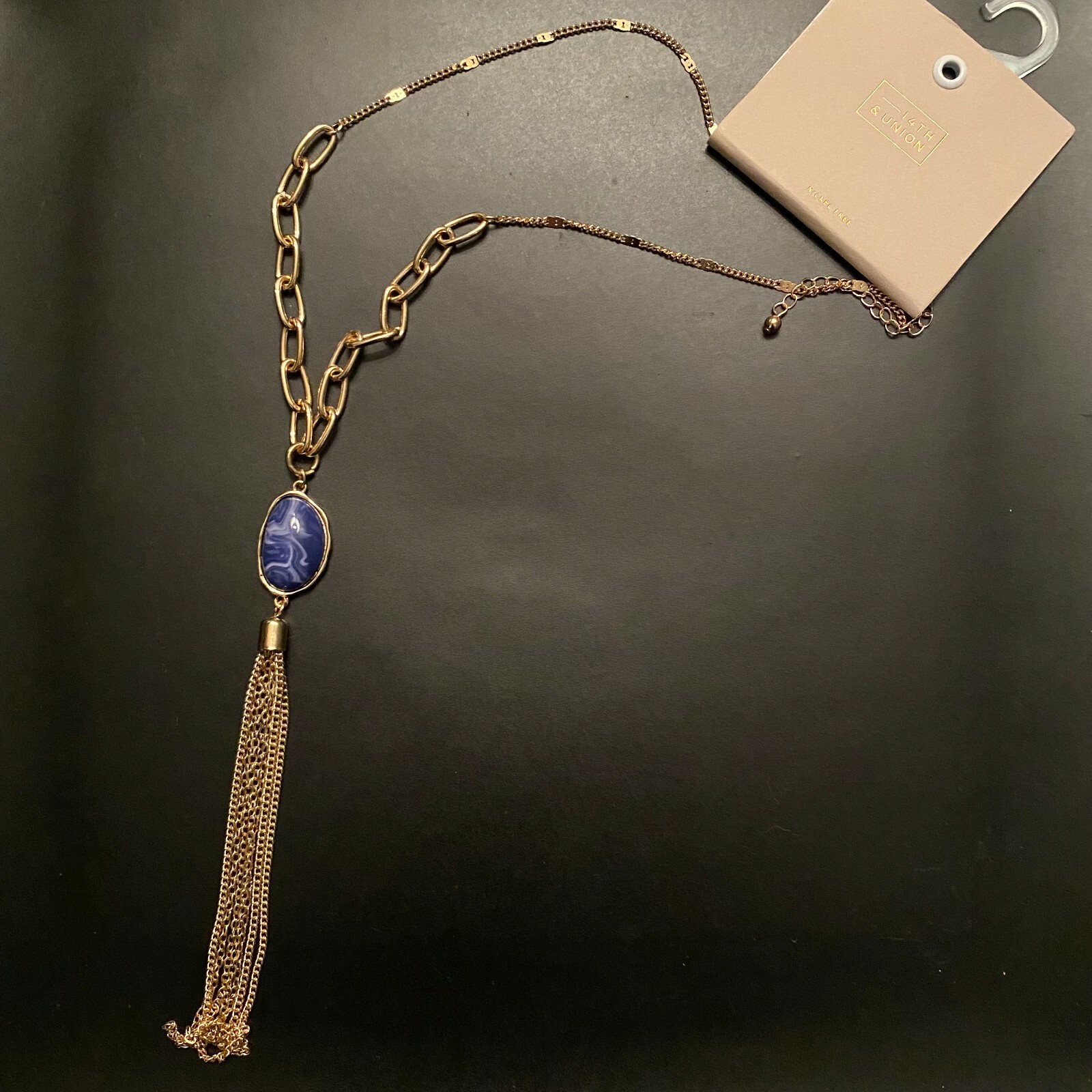 14th & Union Gold Tassel Necklace