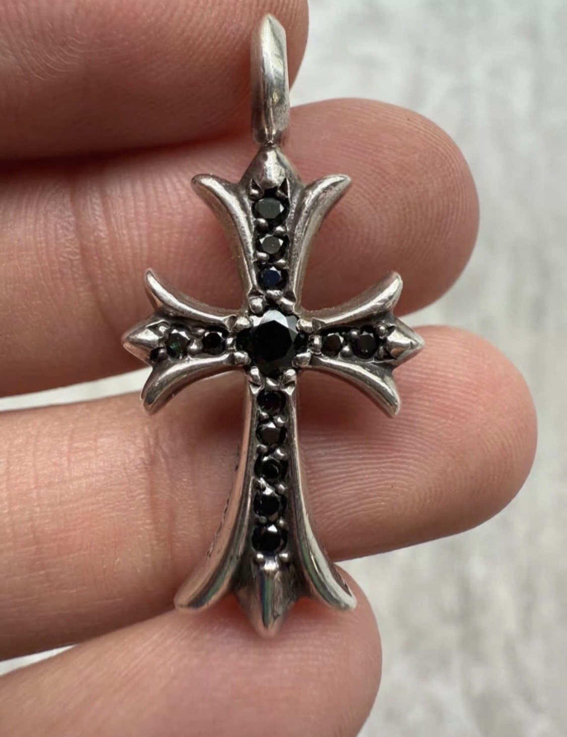 Chrome Heart Black Stone Pendant