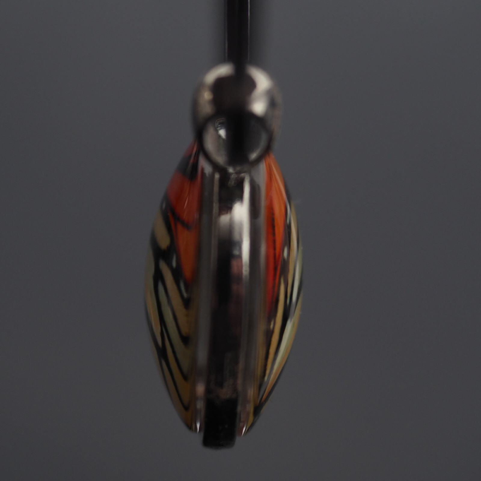 Monarch Butterfly Doubled Sided Picture Glass Cabochon Keychain Key Ring Gift