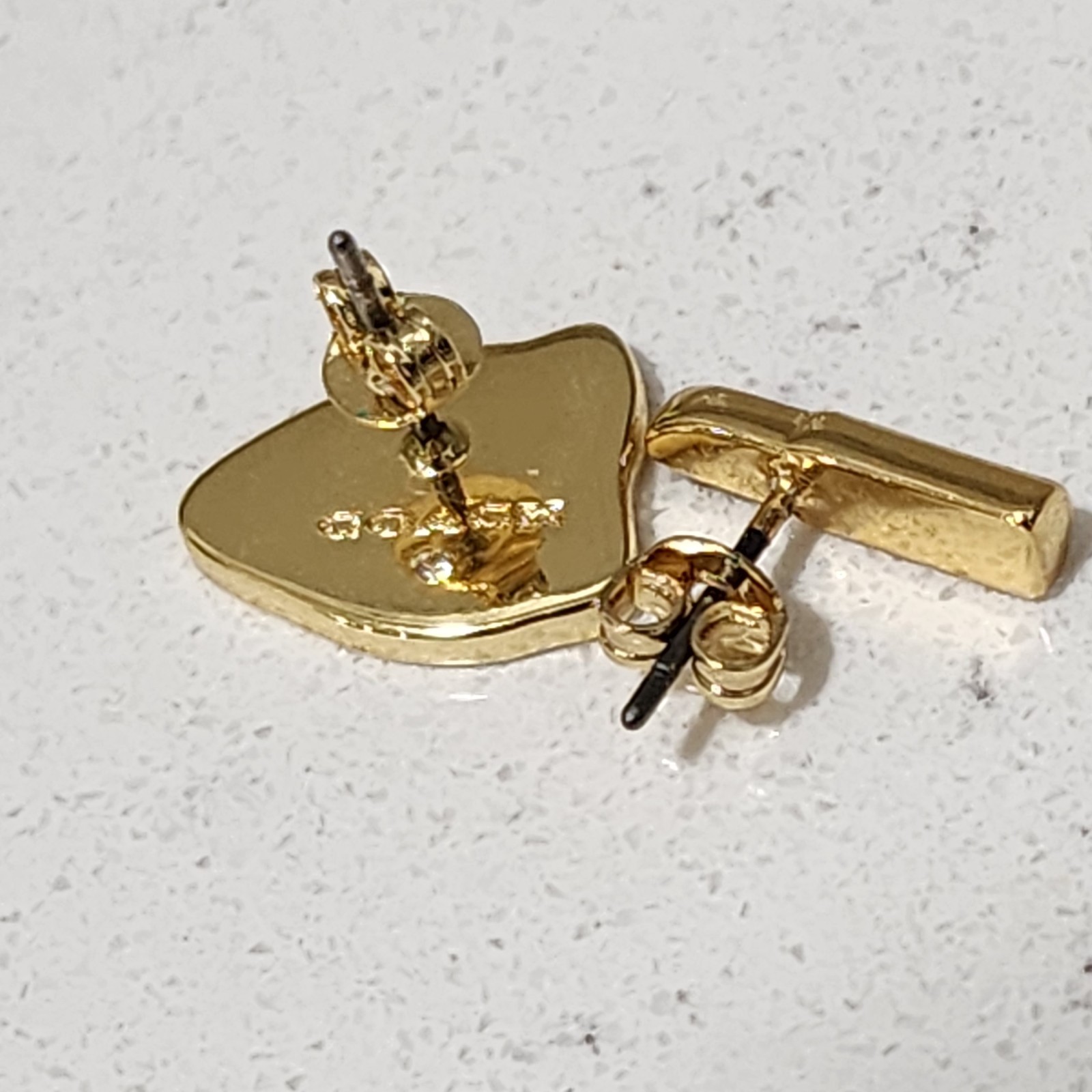 Coach Gold Red Lips Hoop Earrings 1.5″ + Matching Lips & Lipstick Studs
