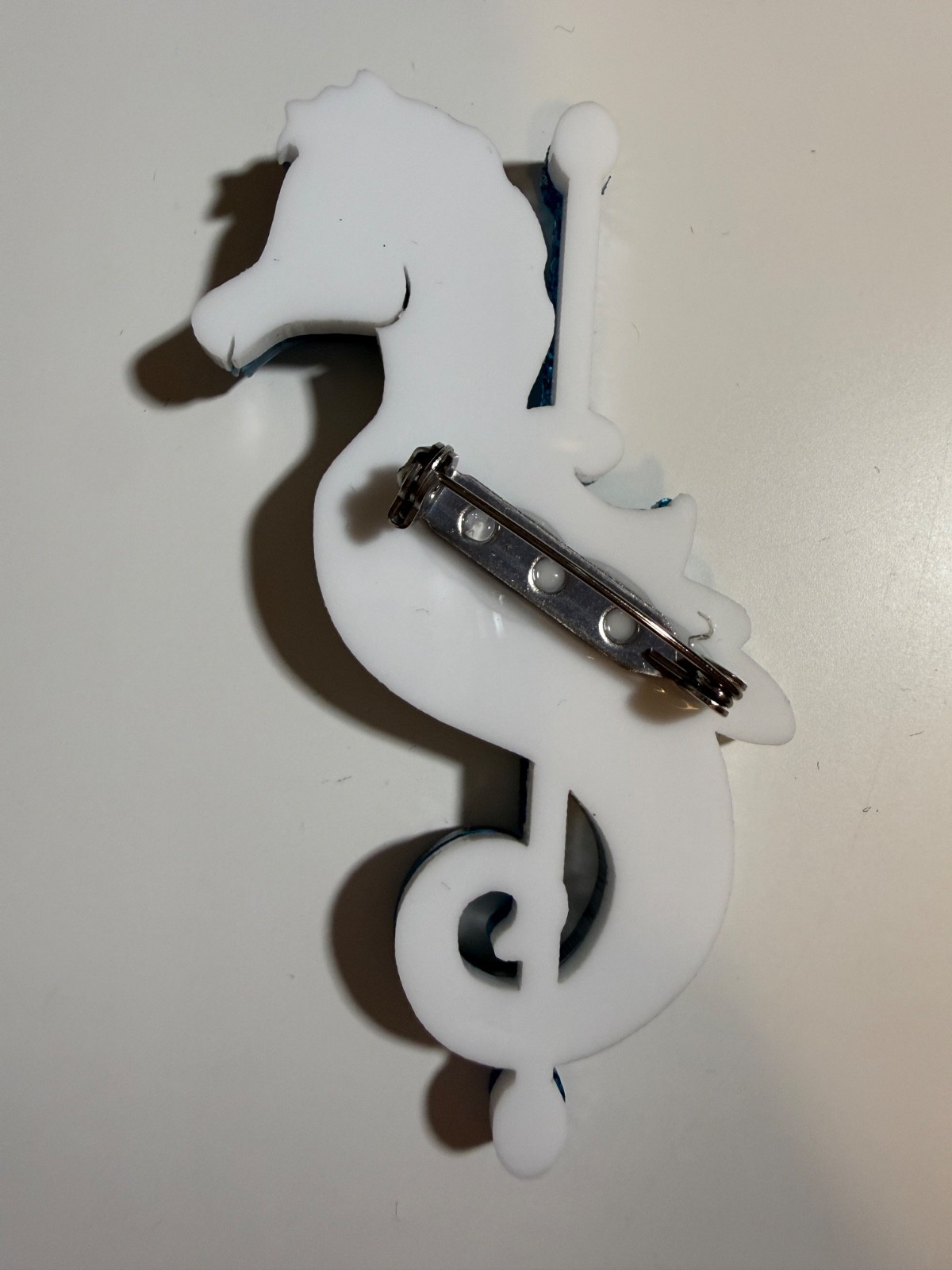 Pearl Blue Carousel Seahorse Brooch – Curious Carousel Carnival Circus Fair Pin