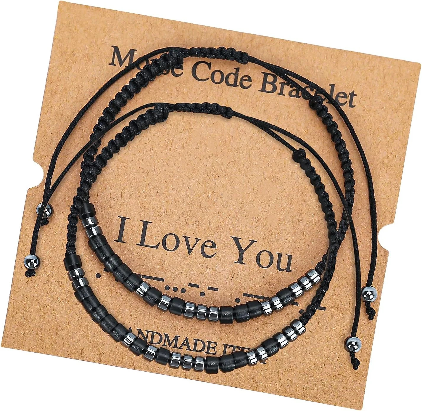 Morse Code Bracelets for Women Men, String Bracelets, Inspirational Bracelets Gi