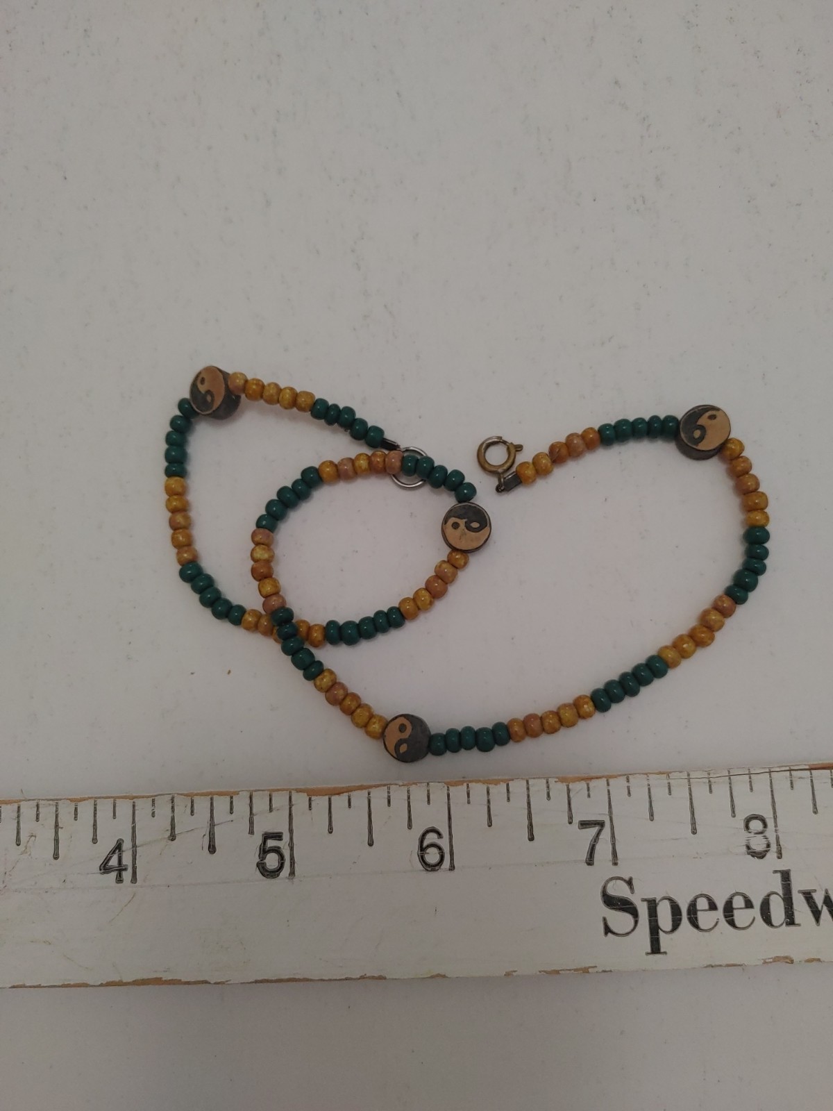 Ying Yang Choker Necklace Surfer 1990s