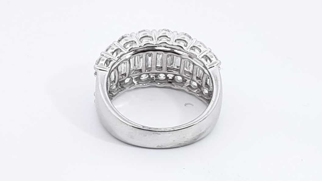 4.64ctw Diamonds 14k Wg 6.6 Grams Women’s Ring Size 6.5 Sd0326opzxdu