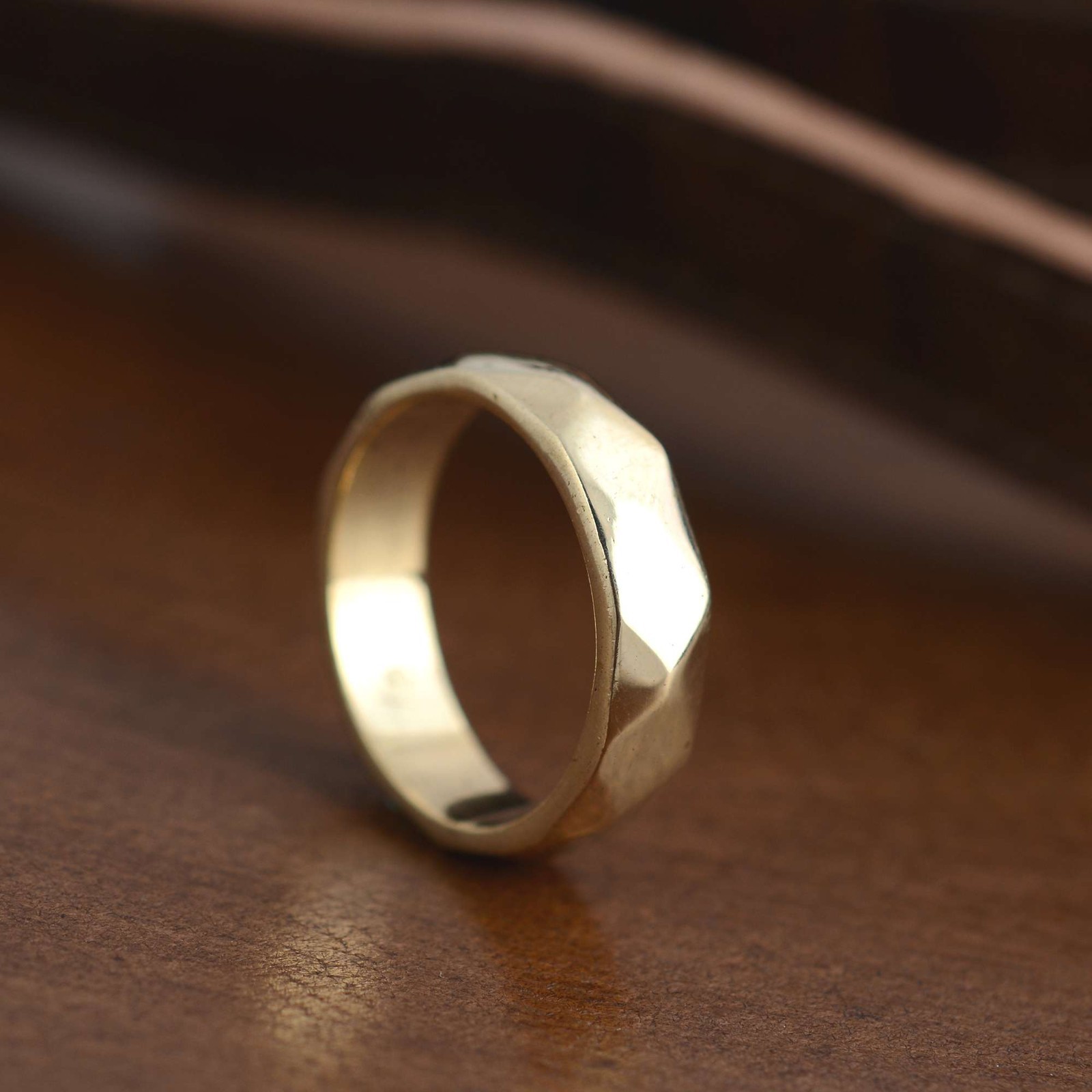 Solid Brass band Ring, Plain Handmade ring Simple band, Wedding band Woman