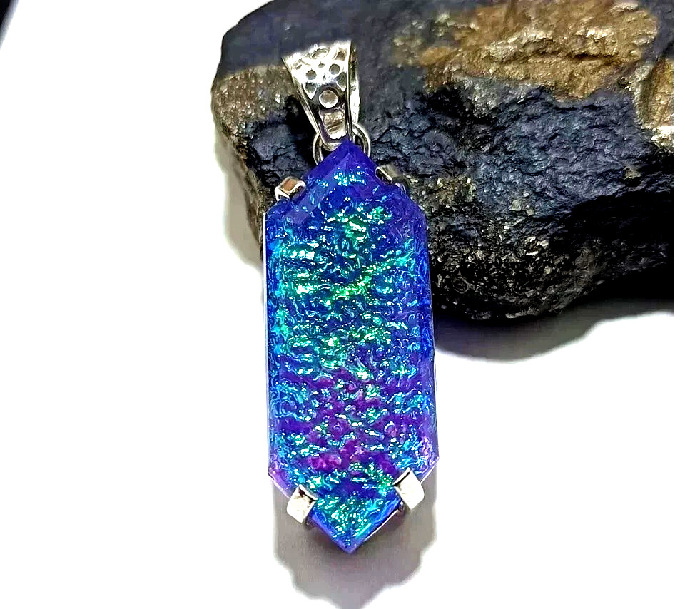 92.54 Ct Natural Doublet Monarch Fire Opal 925 Solid Silver Pendant AAA Gemstone