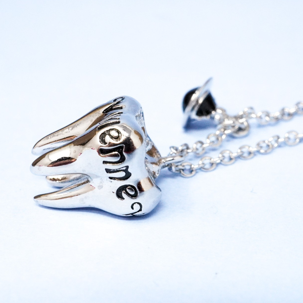 Vivienne Westwood Necklace Silver 3D Tooth Orb Pendant With Gift Box Included