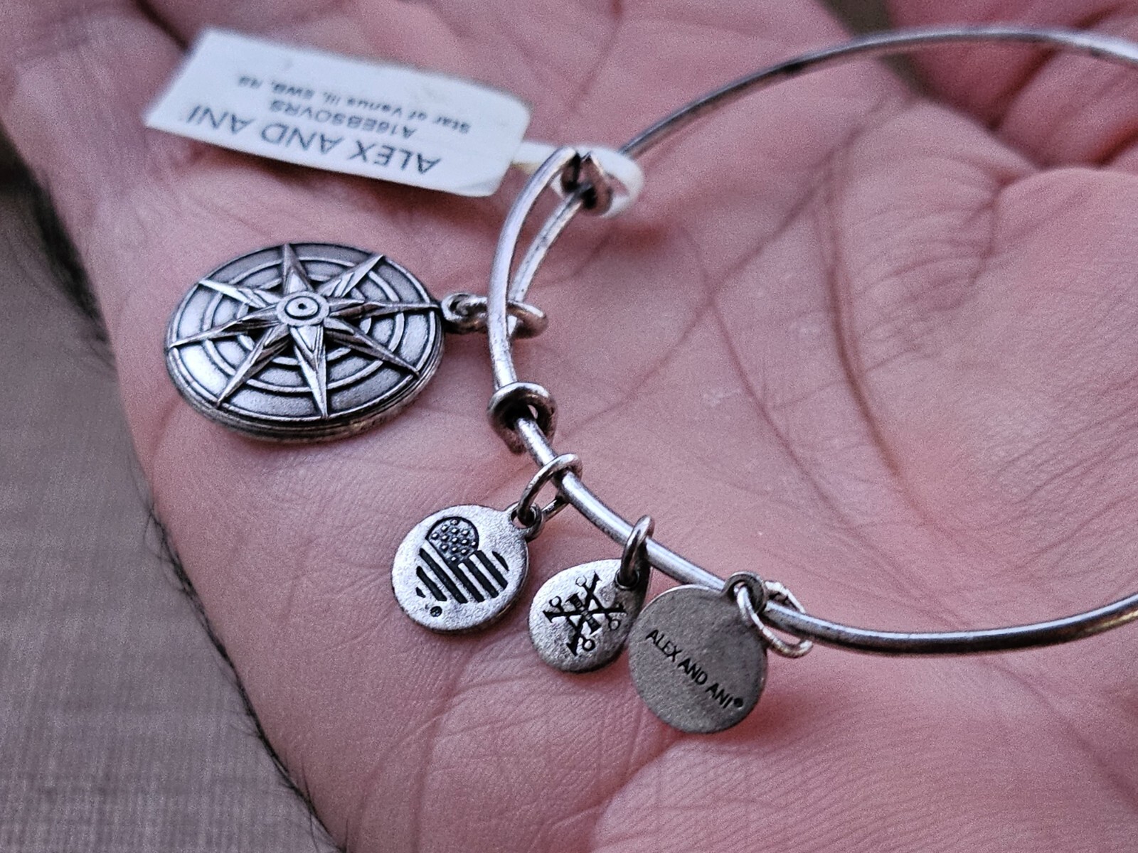 Star of Venus Alex And Ani Bracelet Silver Tone LOVE BEAUTY INSPIRATION Jewelry