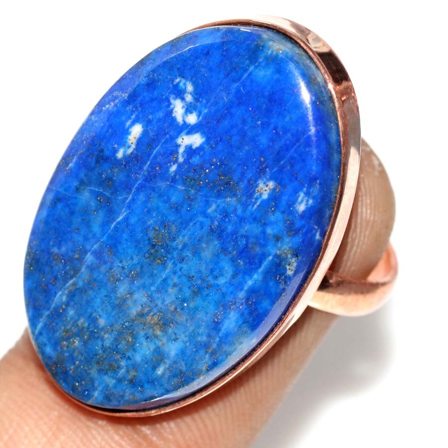 Lapis Lazuli Copper Plated Ring US 8 Best Seller Gift Limited Stock Deal GW