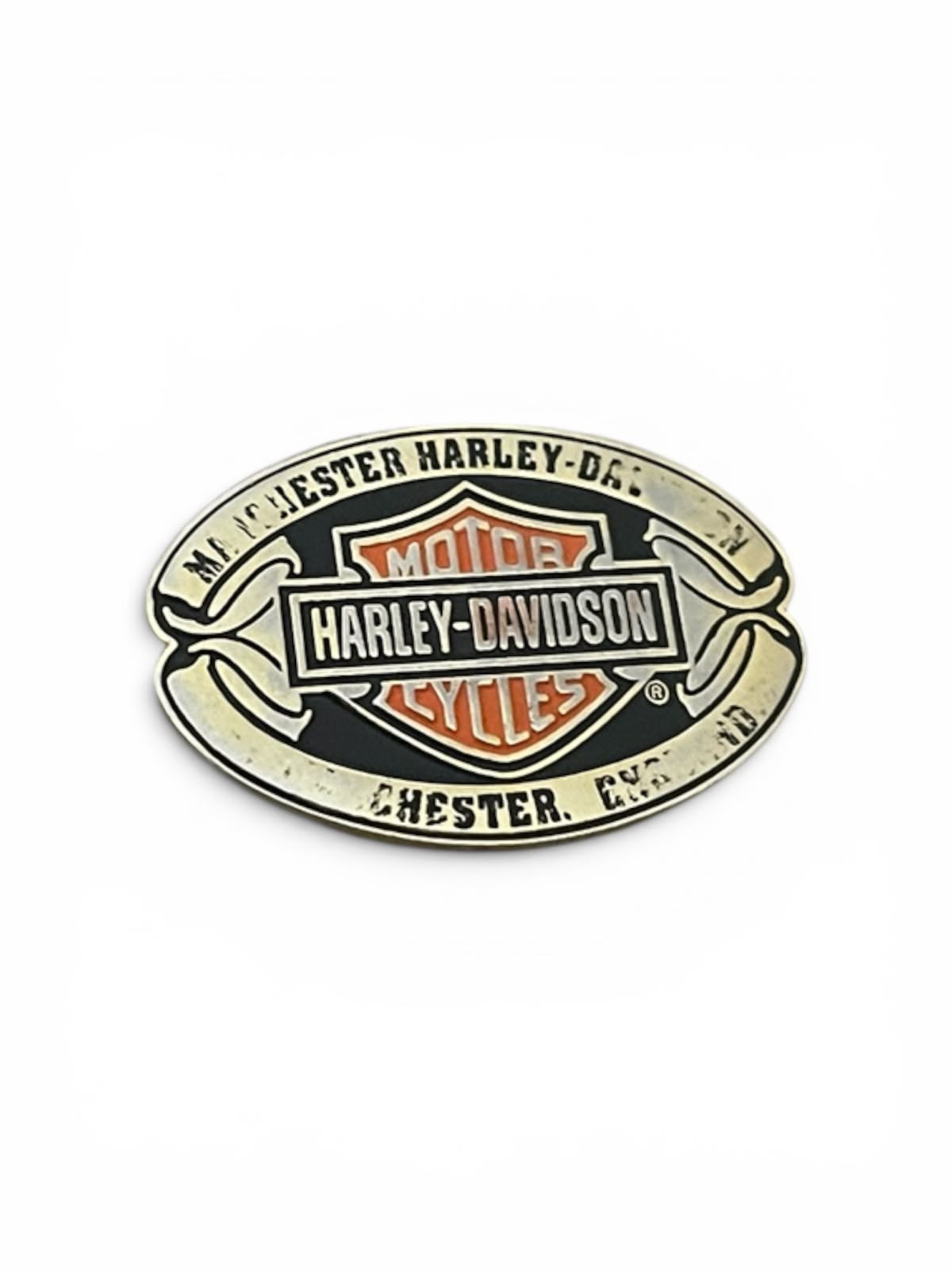 Vintage 2005 Harley Davidson Oval Lapel Pin Badge Licensed HD