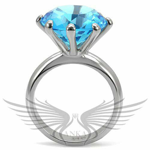 Brilliant Huge 10Ct Round Cubic Zircon CZ AAA Fashion Ring Size 5 – 10 Tk093