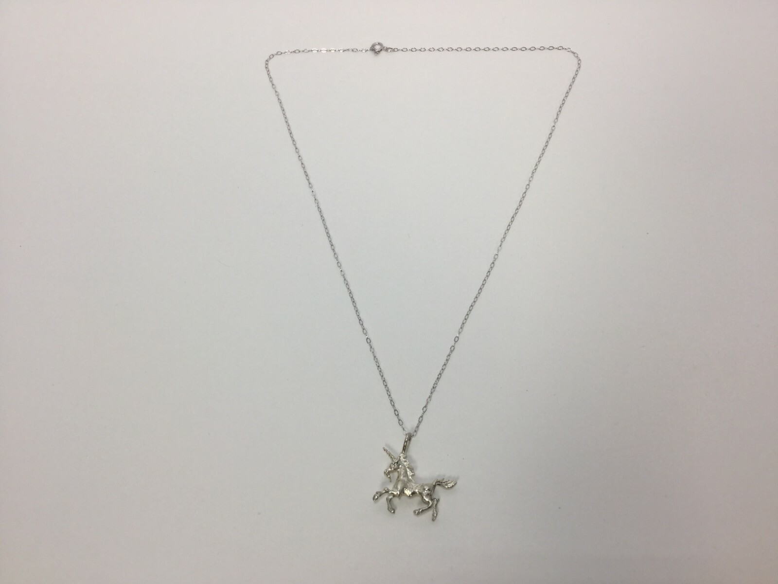 Tiny Unicorn Necklace, Silver, Fairytale Jewelry, 1″ Unicorn, 18″ Necklace
