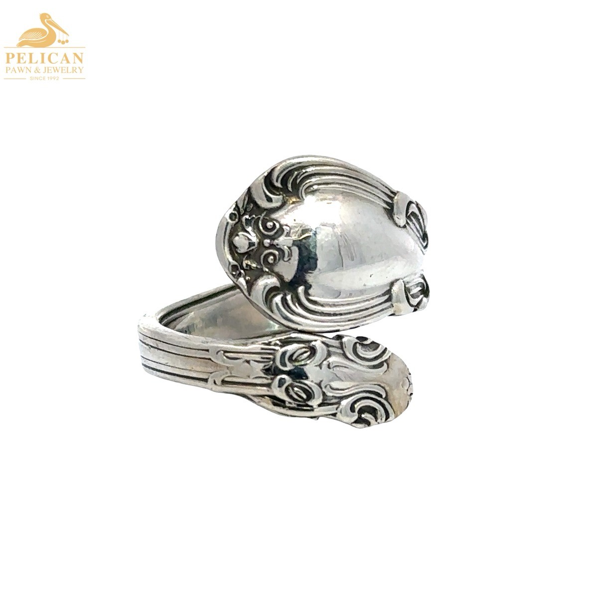 Gorham Chantilly Inpired Sterling Silver Spoon Ring SZ 6 (PSH040668)