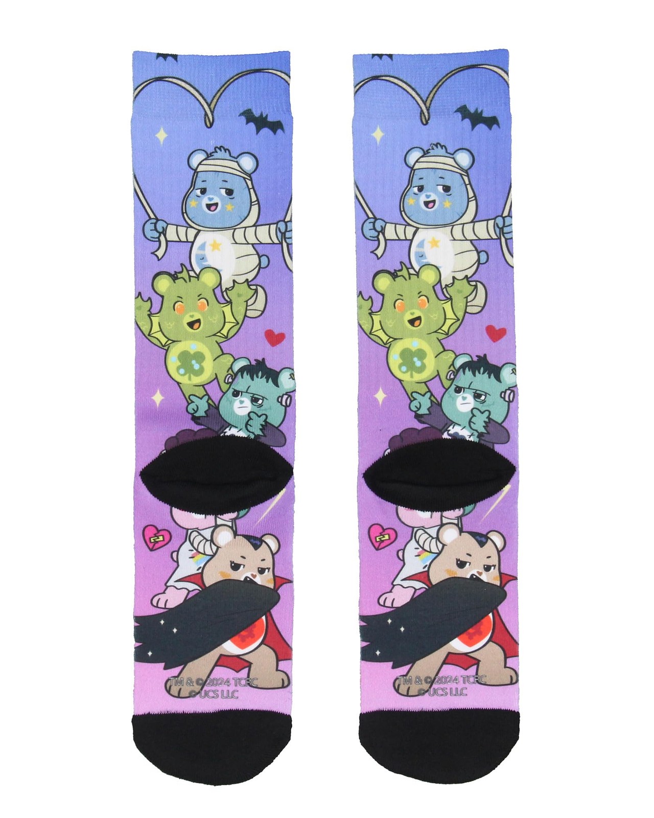 Bioworld Care Bears X Universal Monsters Socks Men’s One Size, Multicolored