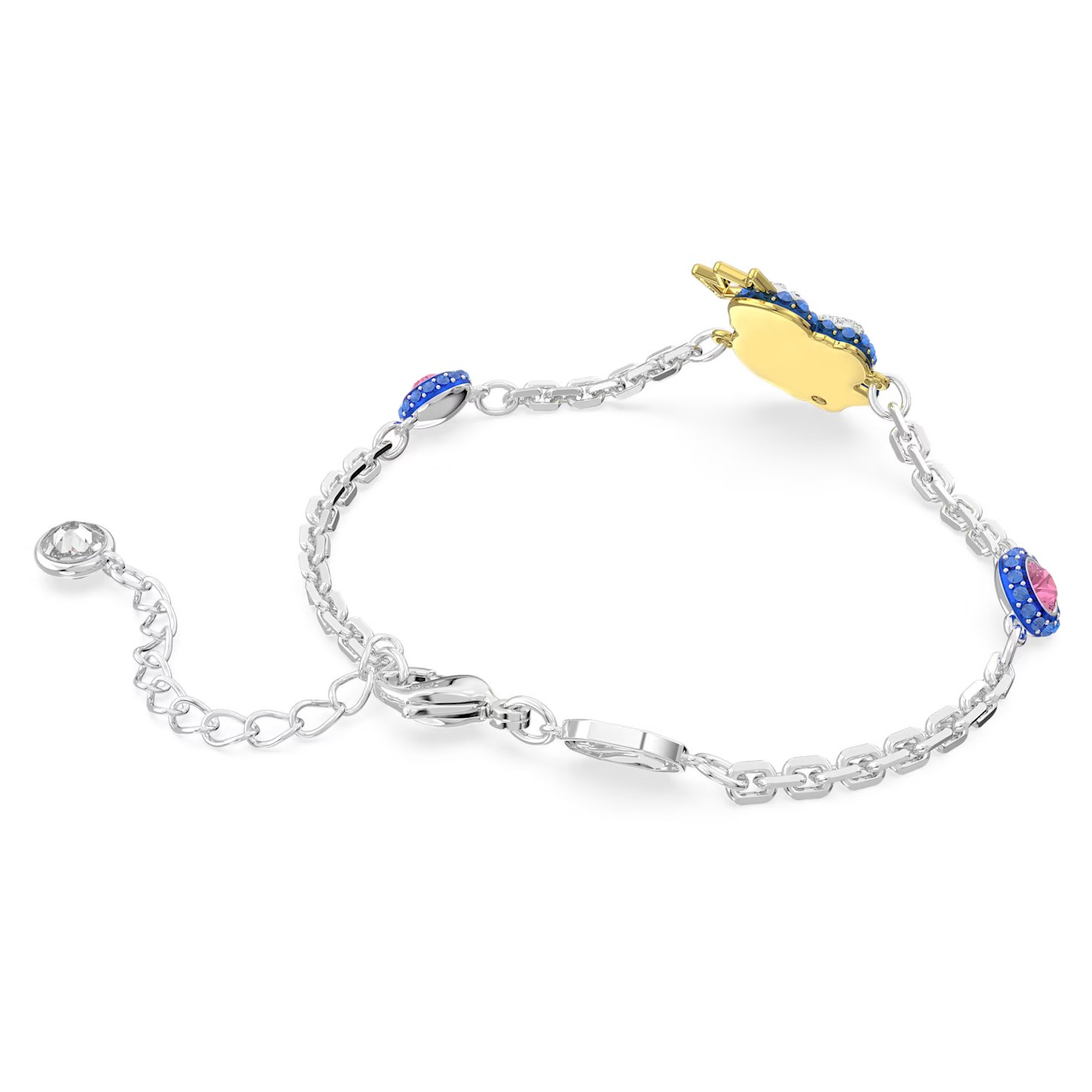 Swarovski Crystal Pop Swan Bracelet, Swan, Blue, Rhodium Plated 5650187