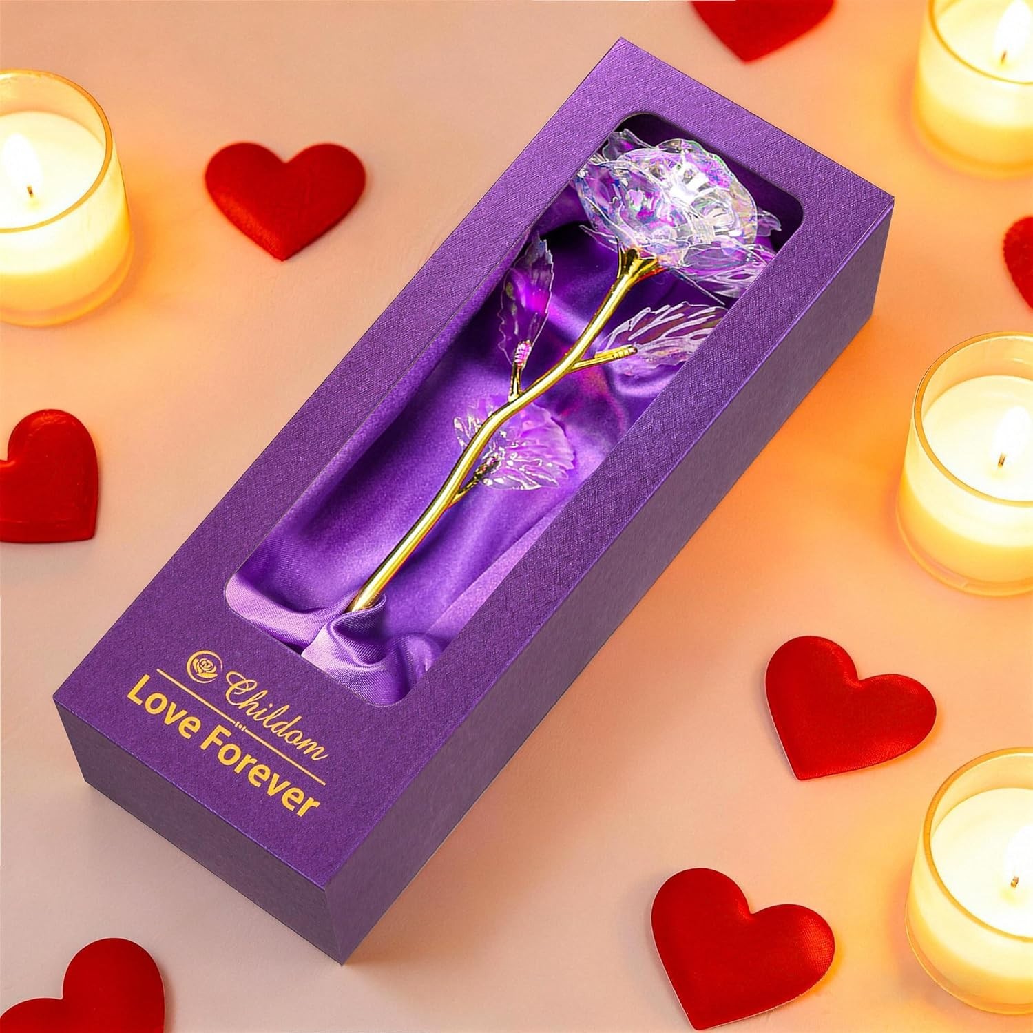 Elegant Floral Gift of Never Withered Rainbow Roses – Symbol of Love and Beauty