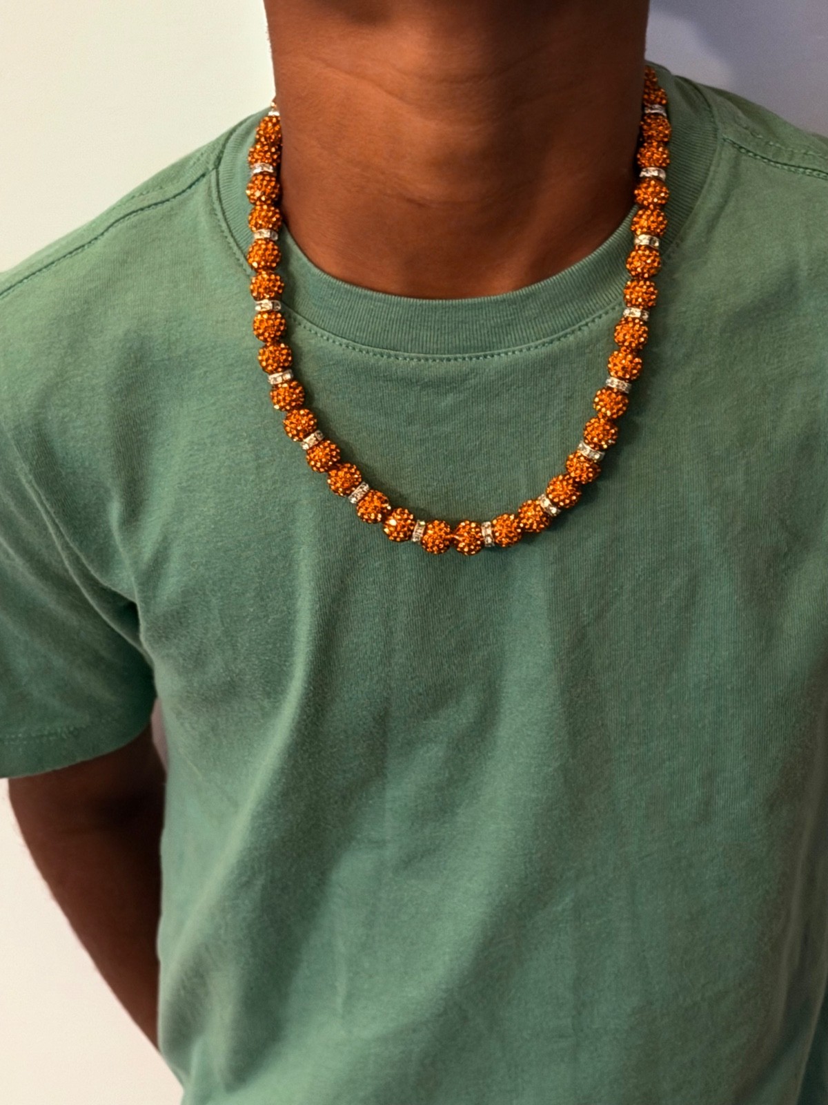 Children’s Sport Inspired Beaded Necklace, multicolored