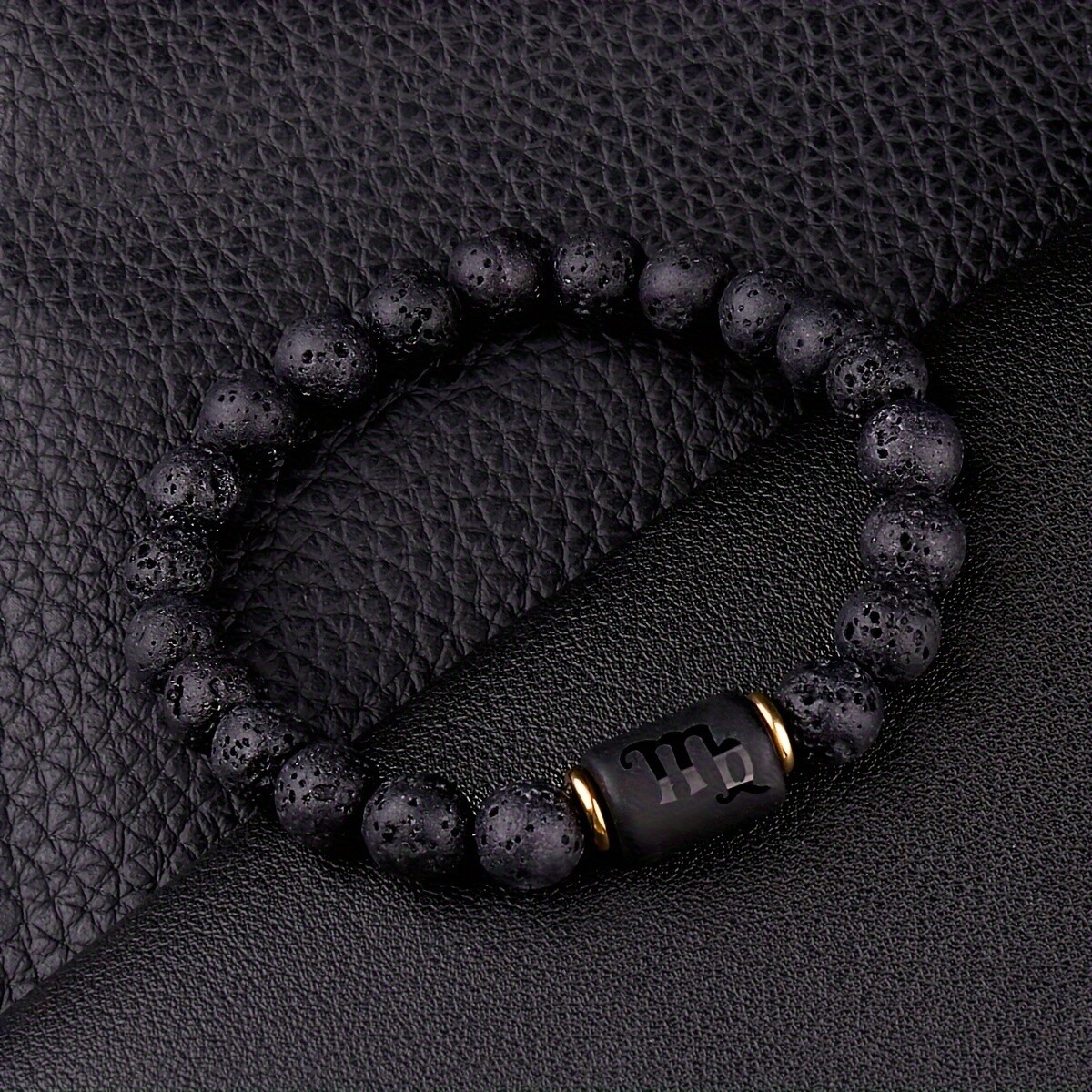 12 Constellations Men Women Fashion Jewelry Volcanic Lava Stone Zodiac Bracelets
