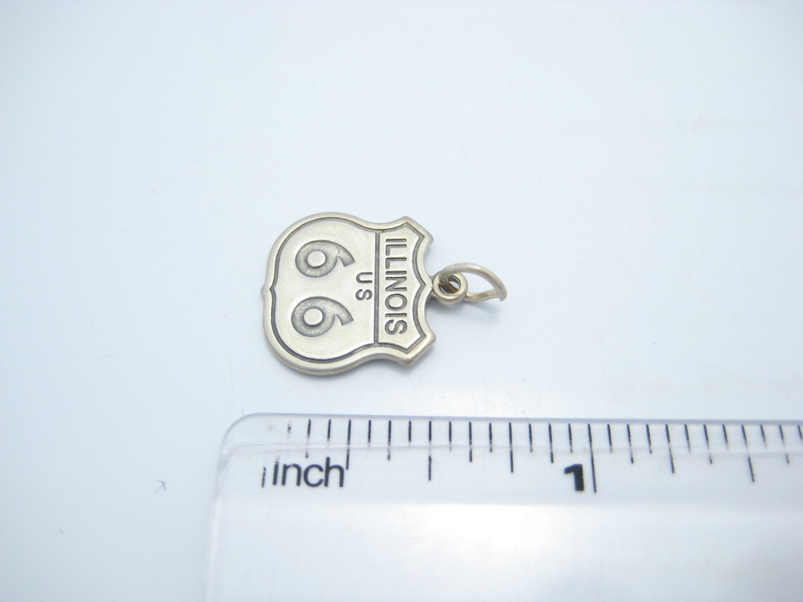 US Route 66 Sterling Silver Road Sign Pendant Or Charm