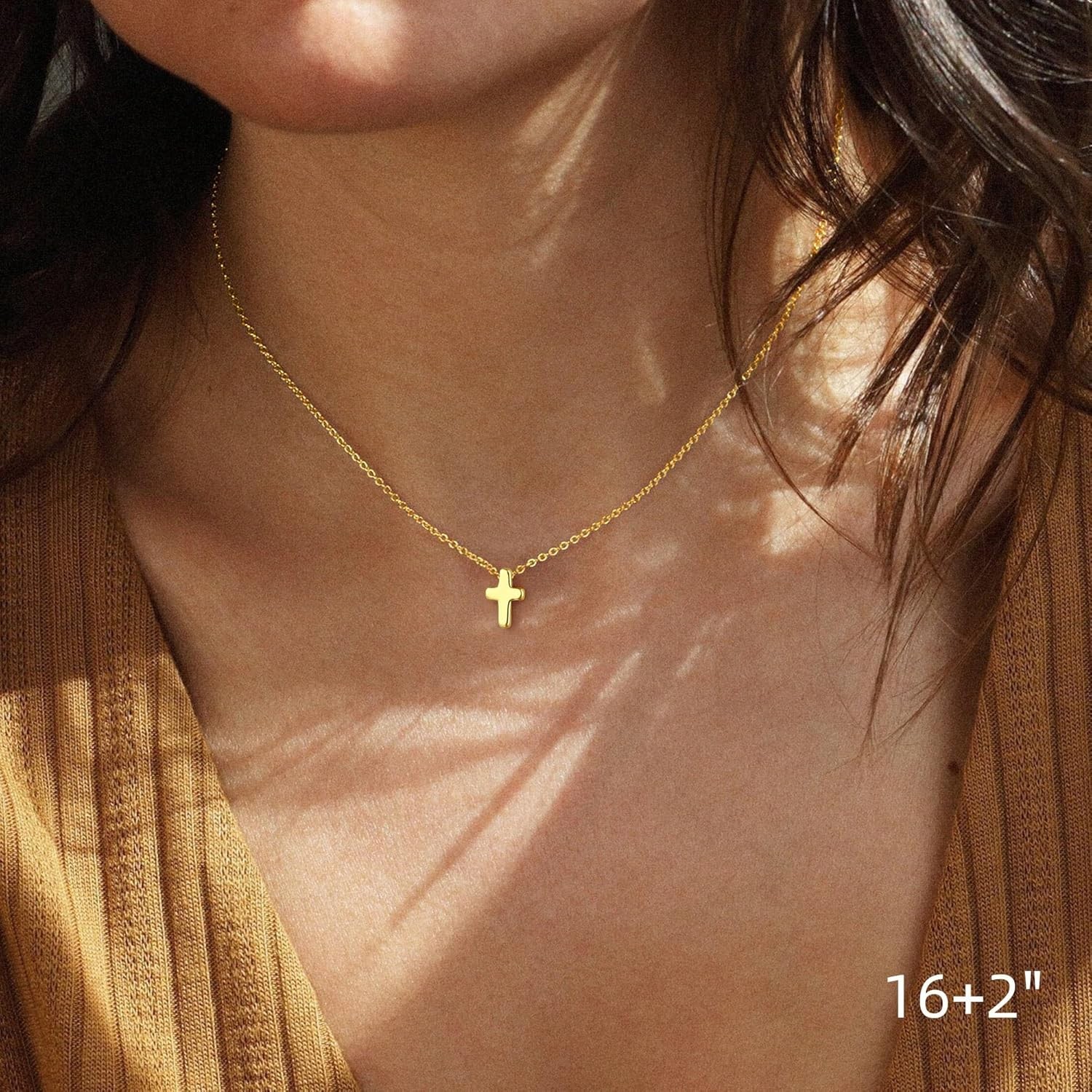 M MOOHAM Easter Basket Stuffers -Gifts for Kids Girls -Cross Necklace for Women