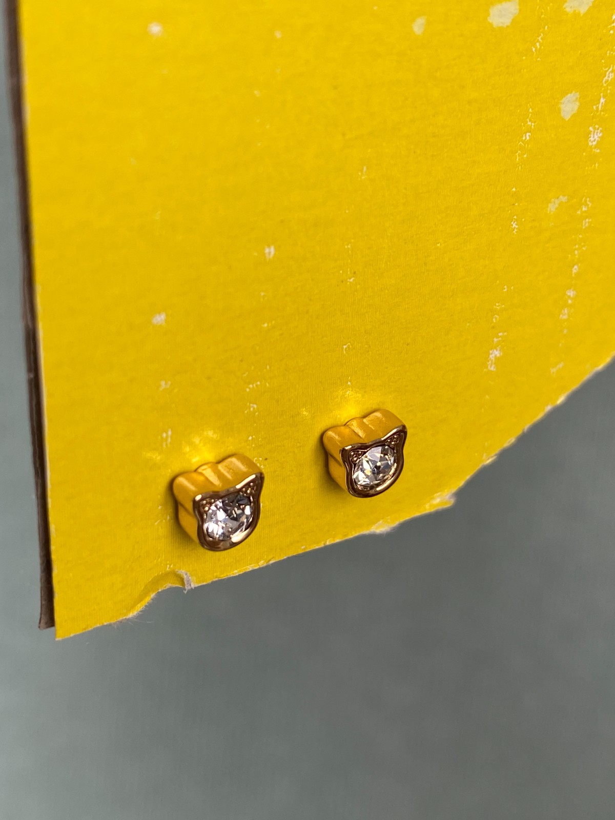 Karl Lagerfeld Mini Choupette Stud Earrings with Crystal from Swarovski