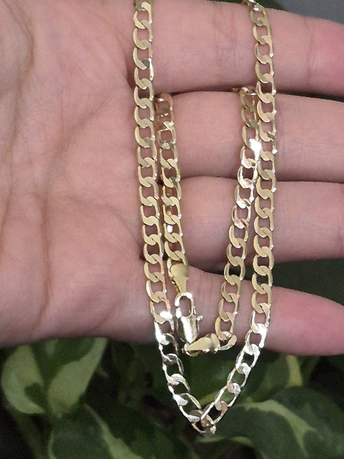 16in 4.5mm Gold Filled Cuban Chain Necklace Lobster Clasp