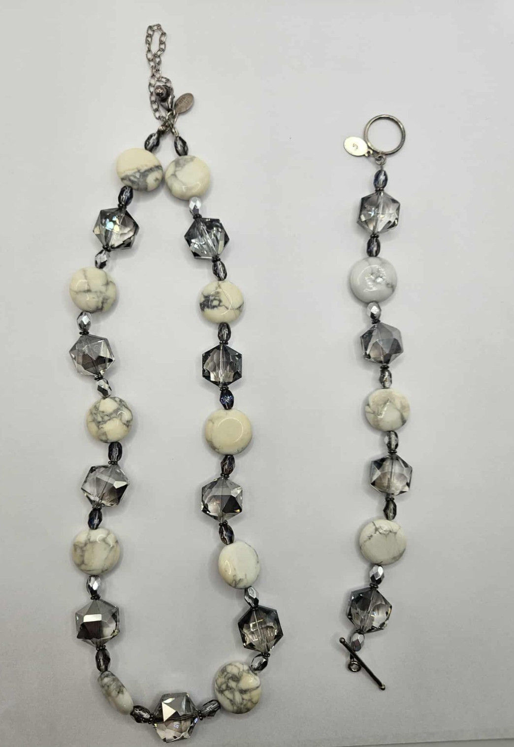 Donna Dressler Necklace and Bracelet set Silver 925