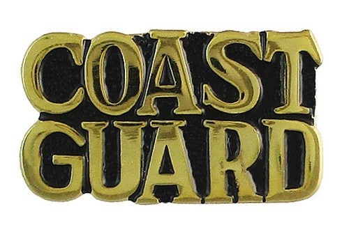 United States Coast Guard Raised Golden Lettering HONORS Military Pin