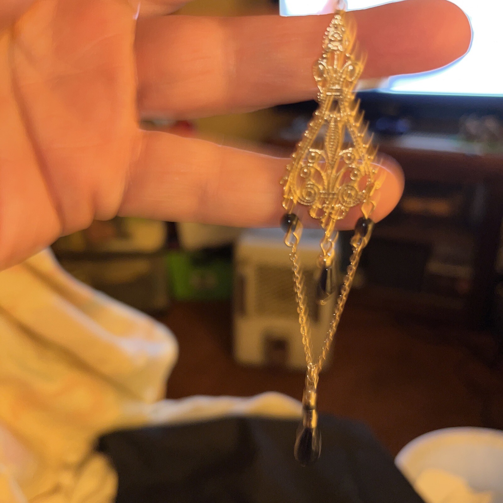 2 Pair Of Long Hanging Earrings-NWOT