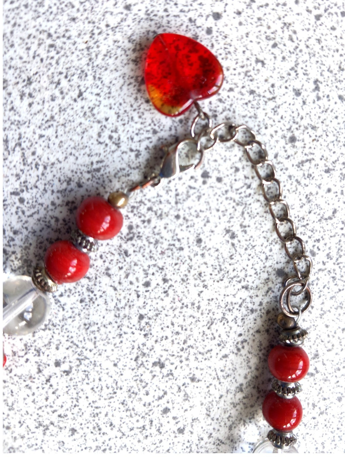 Colourful Beaded Necklace, Czech Glass, Handmade, Vibrant Artificial Gemstone