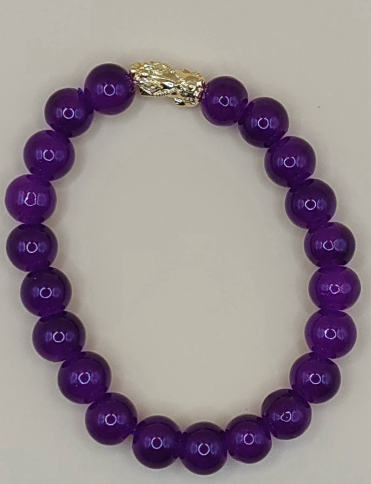Lucky Pixiu Bracelet – Dark Purple