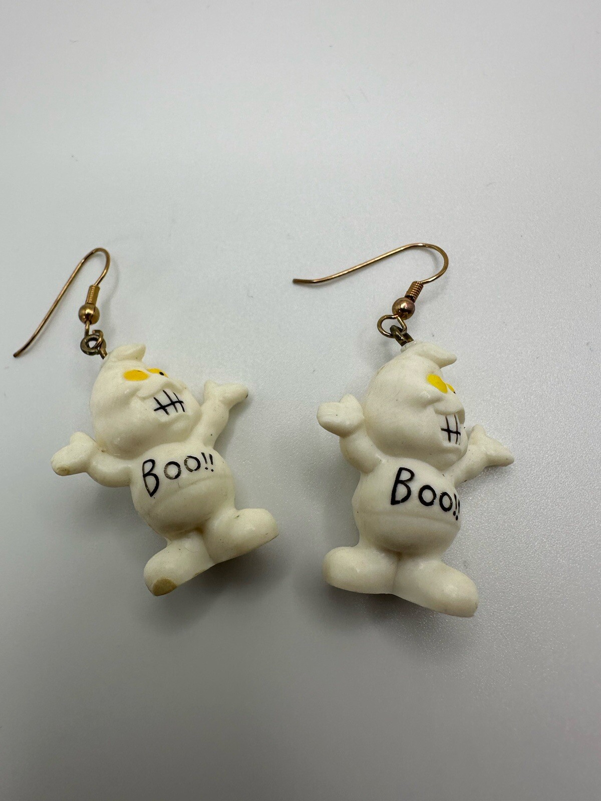 Vintage Ghost Boo Dangle Earrings 5.5cm JB10
