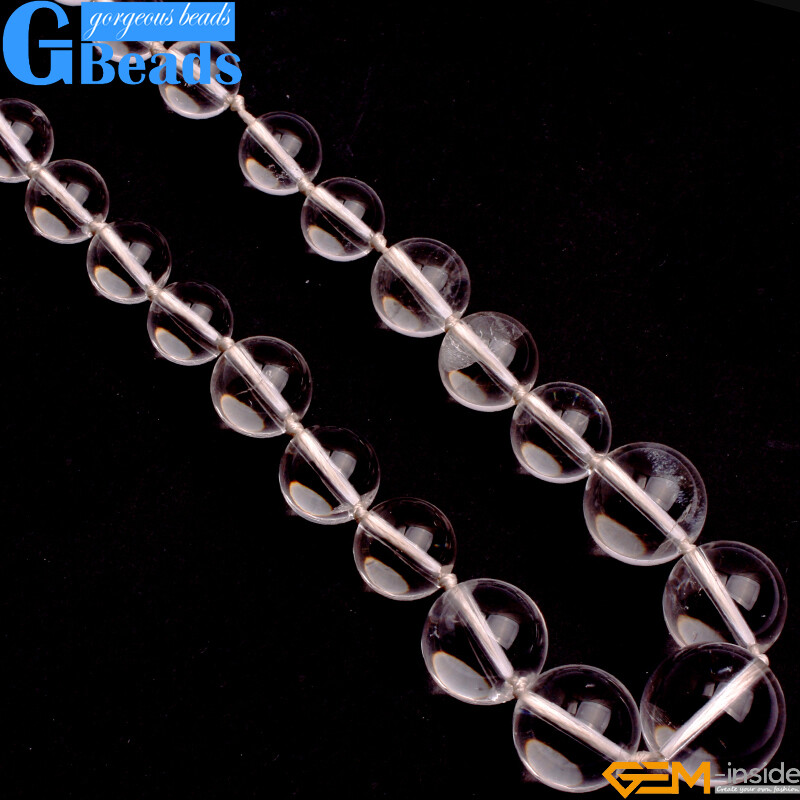 Handmade 6-16mm Graduated Gemstone Beaded Long Necklace 17-22 Inch Free Shipping
