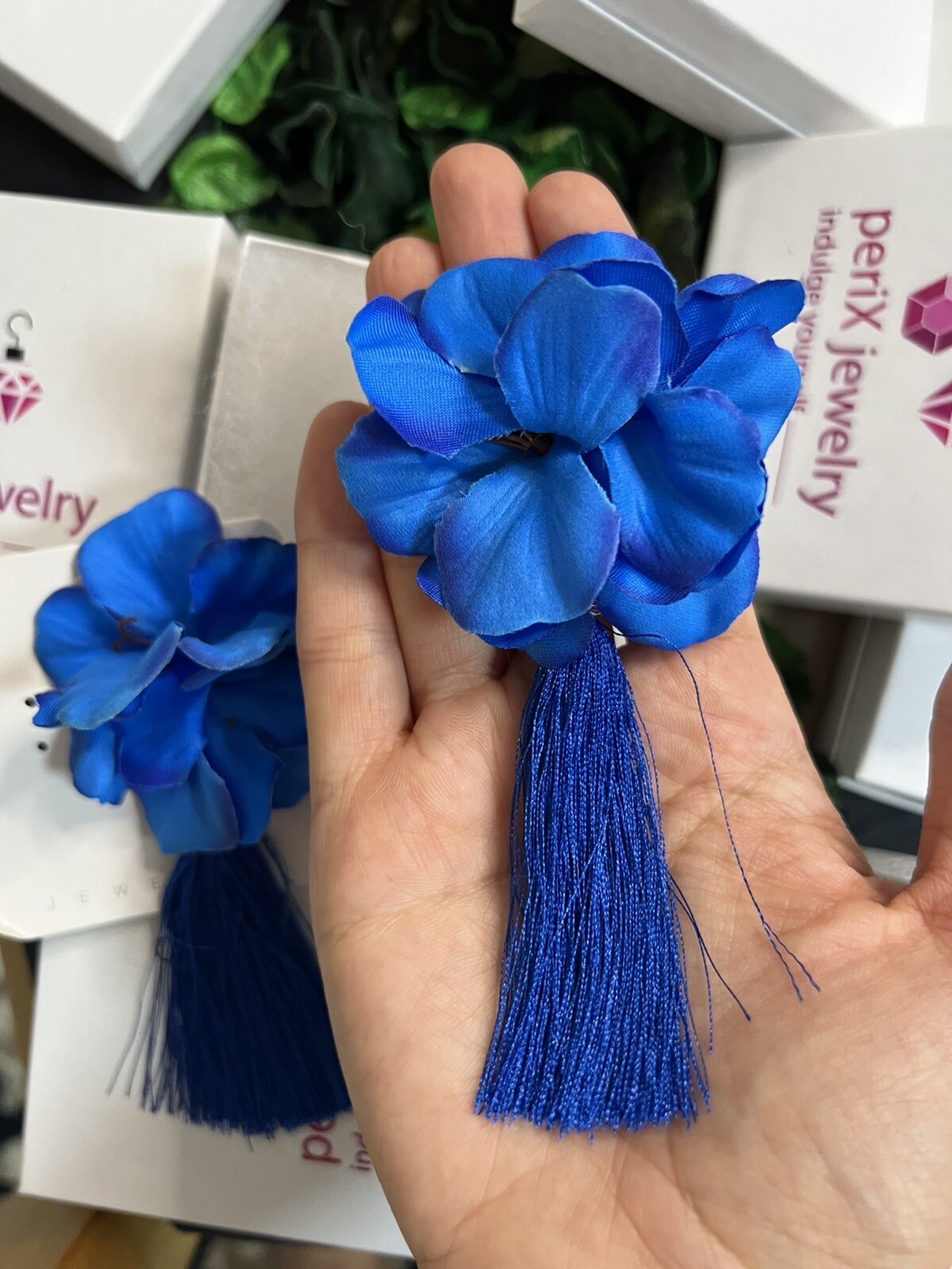 Blue🧿 Light Long Earrings