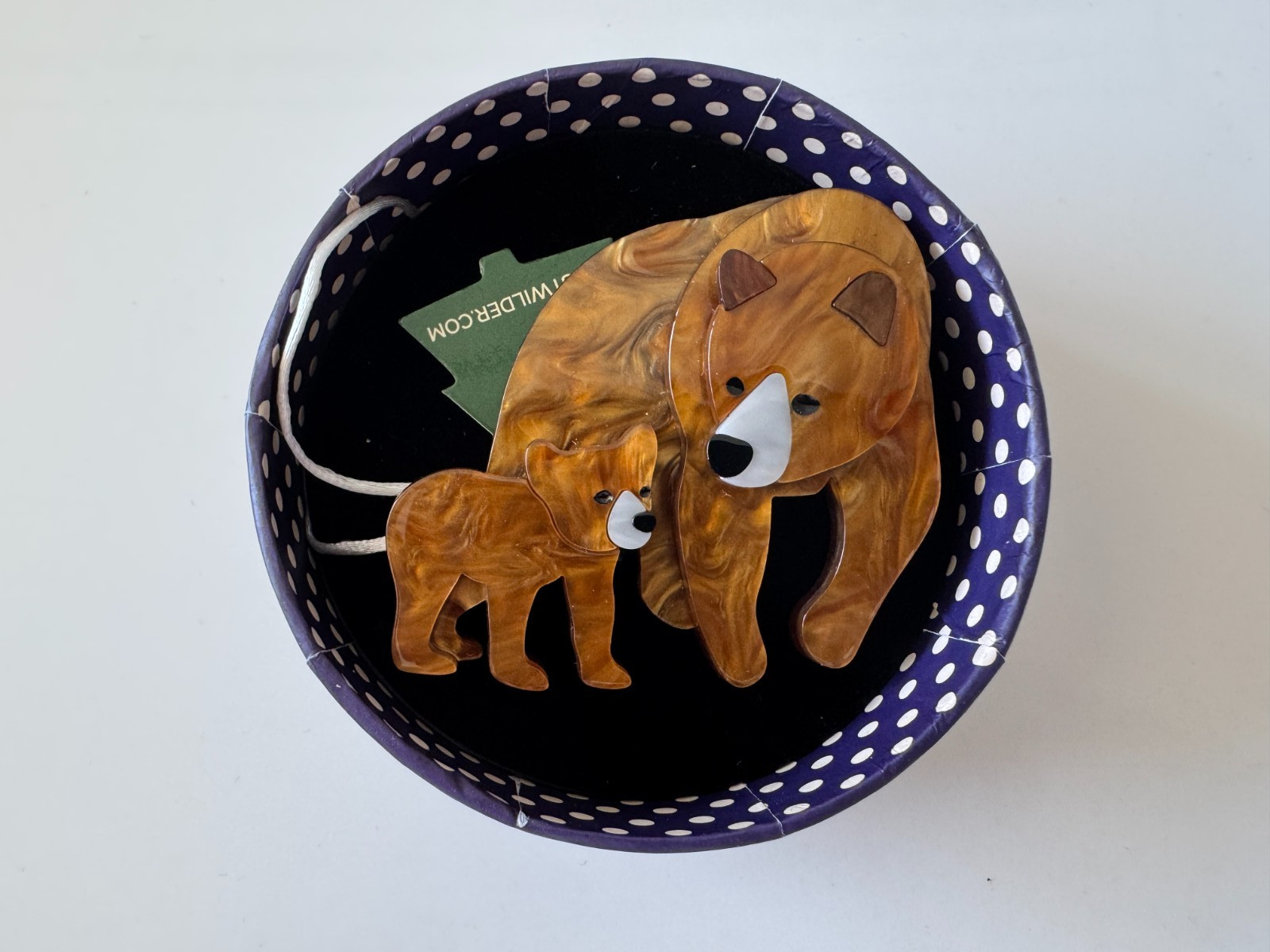 Erstwilder Woodlands Mama Bear Brooch – BRAND NEW IN BOX *