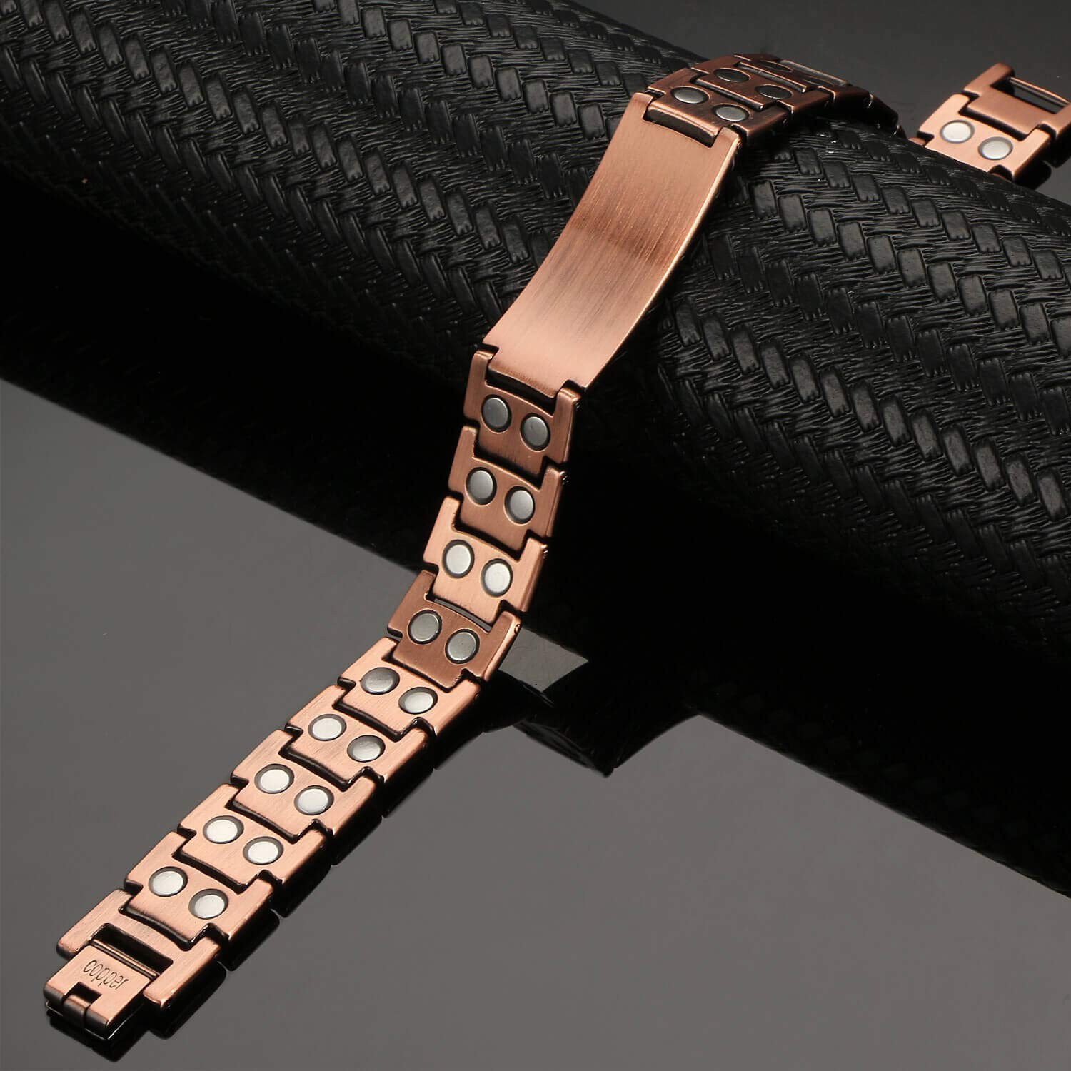 99% Pure Copper Magnetic Bracelet Arthritis Relief Adjustable w/ Tool & Box