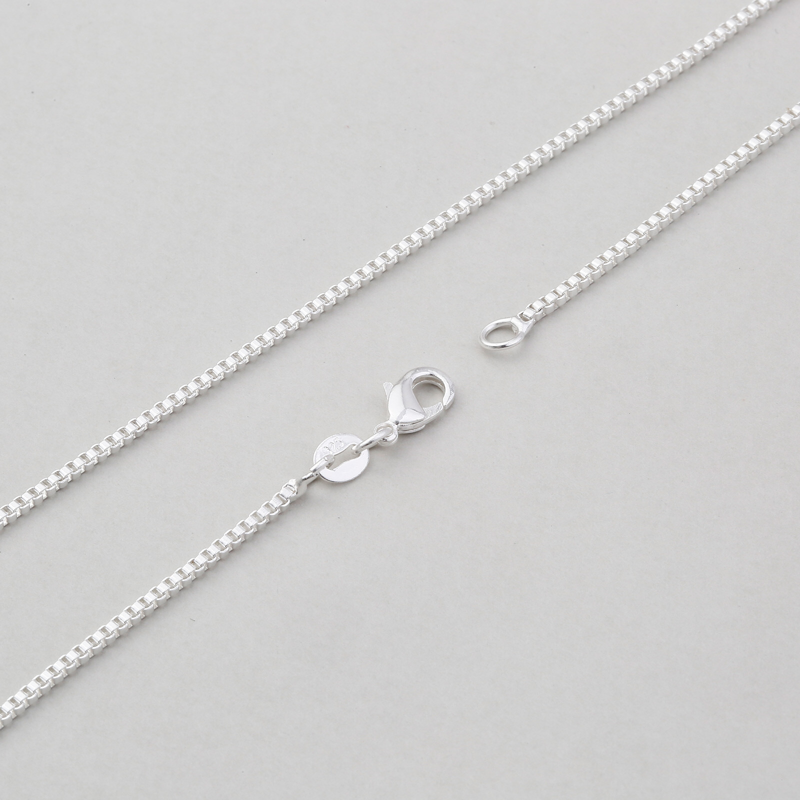10X Jewelry Findings Box Necklace 925 Silver Plated Necklace Chains For Pendant