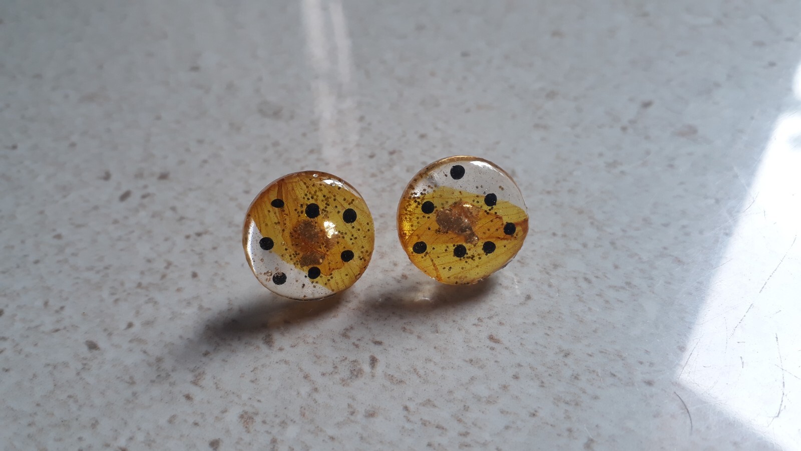 Resin Stud Earrings