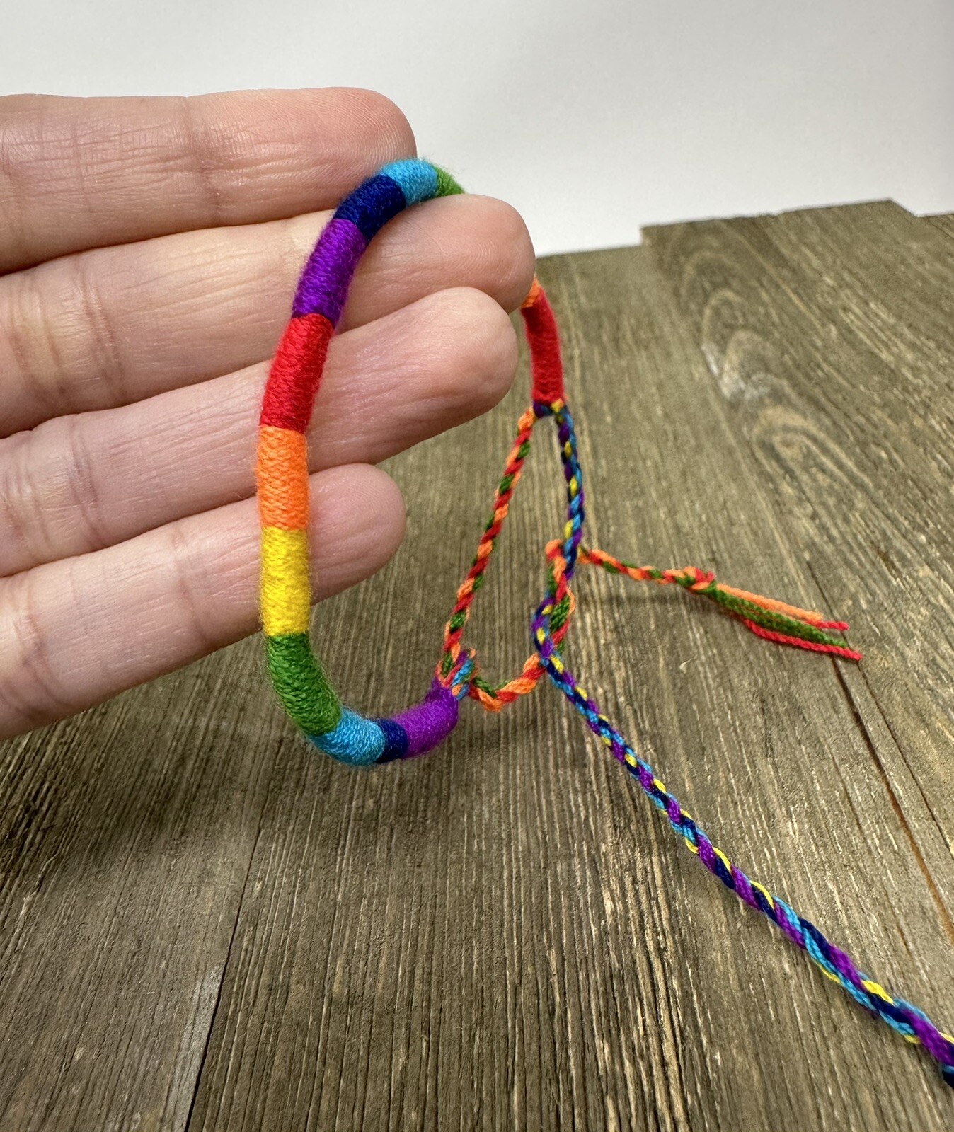 Rainbow Braided LGBTQ Gay Pride Bracelet